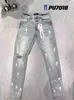 Paarse Jeans 2023 Heren Designer Anti-aging Slim Fit Casual Pu20231200 Maat 30-32-34-36-38wfei