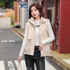 Kvinnors västar 2023 Autumn Winter Women Clothing Wool Liner Vest Type Fashion Sleeveless Jackets tjockare varma kvinnliga Chaleco Mujer