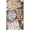 Gift Wrap 320 PCS Pressed Flower Theme Stickers Set Dried Flowers Resin Decals Floral Botanical Journaling Multicolor