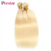 Pelucas de encaje Perstar Armadura de cabello brasileño Honey Blonde Paquetes humanos rectos 134 PCS 613 832 230821