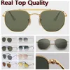 mens sunglasses designer sunglasses hexagonal double bridge fashion sunglasses UV glass lenses with leather case and all retail p327m