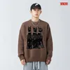 Herrtröjor män vintage tröja hiphop y2k streetwear doberman hund tröjor hösten harajuku mode casual sticked pullover kvinnliga tröjor 230822