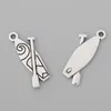 Ciondoli in lega Rainxtar 20pcs Boat Charms per regali di pescatori 8*20mm AAC212 230821