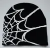 Beanieskull Caps Fashion Knitting Spider Web Design Hat For Men Women Pullover Pile Cap Y2K Goth Warm Beanie Hats Hiphop Street 230821