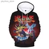 Sweats à capuche pour hommes Sweatshirts Yu Gi Oh Vêtements pour hommes Sweat à capuche graphique 3D Comic Duel Monster Print Nouveau sweat à capuche Harajuku Mode féminine Y2K Pull Q230822