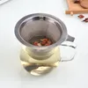 304 Edelstahl Mesh Tea Infuser Werkzeuge Haushalt wiederverwendbares Kaffeesimer Metall Gewürze Filtersieb Tee Werkzeuge LT505