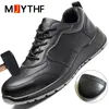 stivali di scarpe di sicurezza lavoro nero
