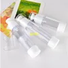 500pcs/lot 30ml Empty Clear Sprayer Airless Perfume Bottle 50ML Refillable Lotion Fragrance Containers Plastic Vacuum Bottles Wkhgr