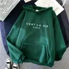 Men s hoodies tröjor 2023 brev tryck huva tröja kvinnor s våren långärmad lat stil lös topp 230821