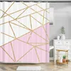 Shower Curtains Modern Art Style Geometric patterns Shower Curtain Waterproof Home Decor Fabric Bathroom Curtains Cortinas R230822