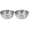 Bowls 2 PCS Stainless Steel Salad Bowl Spaghetti O Kitchen Accessory Baking Thicken Multi-function Mixing