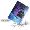 Marble Leather Wallet Cases For Ipad 10.9 2022 5 6 8 9 10.2 10.5 Pro 11 inch Air4 Butterfly Heart Love Wolf Cat Starfish Print Shockproof Card Slot Holder Flip Cover Pouch