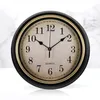 Wall Clocks Retro Design Clock Office Hanging Bedroom Non Ticking Vintage Style Decor Home