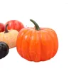 Fiori decorativi colorati in schiuma simulata zucca di zucca di Halloween decorazione falsa raccolta del giorno del ringraziamento ornamenti artificiali