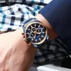 Curren Fashion Casual rostfritt stålklockor Herrkvarts armbandsur kronograf sportklocka lysande pekare klocka male230t