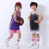 Running Set Men Child Gradient Basketball Jersey Short Youth Top College Training Uniforms Athlete Throwback Kits Suit 230821