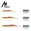 Iscas de iscas meredith larva macio 50mm 62mm 85mm de pesca artificial Worm Silicone Bass Pike Minnow Swimbait Plastic Plastic 230821