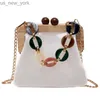 Totes Transparent PVC Crossbody Bag 2023 New Women's Colorful Ring Handle Exquisite Lock Buckle Handbag Trend Personalized Jelly Bags HKD230822