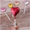 Candles Cake Decoration Candle Cakes Pick Ornament Love Stars Shape For Valentines Day Birthday Party Supplies Golden Drop Delivery Dhnv9