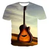 Camisetas masculinas A mais recente Camiseta da Primavera e Personalidade do Verão DJ Music Pattern Series 3D Fashion Sports