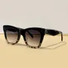 Cat Eye Square Gafas de sol Black Havana Grey Gradient Mujer Diseñador Gafas de sol Sonnenbrille gafa de sol Gafas UV con Box259H
