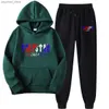 Heren Hoodies Sweatshirts Nieuwe Trapstar Gedrukte Sweatshirt Heren 15 Kleuren Warm tweedelig Loose Hoodie Sweatshirt+Trouser Set Hoodie Jogging Q230822