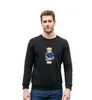 Groothandel 2021SS bijpassende ronde nek trui herfst en winterkleding bedrukt shirt beer t-shirt schattige lange mouw shirt ons maat s-xxl