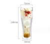 The latest 16.2oz double -layer glass coffee mug Cup beer glass, many style choices, support customization of any logo