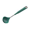 Dinnerware Sets Silicone Spoon Antibacterial Ladle Kitchen Utensils Soup Ladles Non-Stick Holder Cooking Spoons Long Handle Scooper