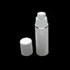 30pcs 15 ml 30 ml 50 ml di puro bianco cilindrico bordo argento contenitori di imballaggio cosmetico vuoto Bottiglie di pompa