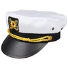 Beretti Cappelli da yacht per adulti Skipper Skipper Shipper Captain Cappello Cappello regolabile Cappello Navy Marine Admiral for Men Women1302i