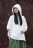 Women's Hoodies Sweatshirts Yasuk Summer Casual Shirts Pullover Loose Tees Gentle Heart Sport Cotton Linen Hooded Tea Coat Solid Chinese Style Retro 230822