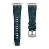 Smart Straps Pulseira AP Mod Kit Bracelete Crocodilo Impressão Banda de silicone líquido Strapeira de cinta para Apple Watch Series 3 4 5 6 7 8 SE Ultra Iwatch 38 40 41 42 44 45 49mm