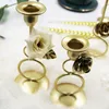 Bougeoirs support en métal exquis fer élégant décor de Table pour manger artisanal chandelier ornement cadeau à la mode