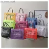TOTES PVC Clear Large Branded The Bag Bag Designer Disual Tote Counter Counter Course's Jelly Women Women Hand Bag Bag Bag HKD230823