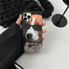 iPhoneの韓国のかわいいサングラス子犬ケース