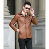 Trenchs d'hommes Idopy Fashion Jacket Mens Faux Cuir Business Casual Vêtements d'extérieur Moto pour homme 230822