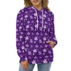 Мужские капюшоны Daisy Flower Casual Purple Floral Prim