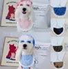 Modemerk letters borduurwerk huisdier handdoeken hondenklarel luxe huisdier bandanas 8colors persoonlijkheid charme teddy bulldog driehoek sjaal