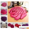 Bath Mats 3D Printed Solid Flower Shape Bathroom Carpet Rugs 70X70Cm Door Pad Floor Mat For Decor Wedding Bedroom Carpets Badmat Tap Otkwx