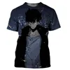 Herr t shirts solo nivellering t-shirts anime manga 3d tryck streetwear män kvinnor mode överdimensionerade skjorta harajuku barn tees toppar kläder