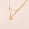 Chains Gold Sliver Color Necklace Jewelry Butterfly Heart Pendent Necklaces Women Fashion Tassels Stainless Steel Clavicalis