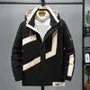 Herenjacks plus maat 10xl parkas mannen winter dikke jas jas mode casual patchwork parka mannelijk zwart big big big big