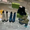 Designer -bota de cabine de bota vermelha zíper verde booties de tornozelo sapatos de vestido de plataforma