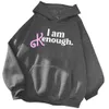 Erkek Hoodies Sweatshirts Ben yeterince hoodie harajuku kazak üstleri sweatshirt ben Kenough Streetwear unisex 230821