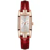 Montres-bracelets Luxe Montre Femme 2023 Mode Simple Cuir Cadran Montres Carrées Affaires Décontracté Quartz Date Pour Quotidien