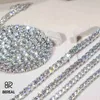 Naszyjniki wiszące Krzyżowy Naszyjnik Hip Hip Hop 4 mm 5 mm VVS MOISSANITE Diamond Tinnis Tinn Chain 925 Srebrne dla kobiet Mężczyzn biżuterii 2024 NOWOŚĆ