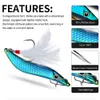 Baits Lures Metal VIB Leech Spinners Spoon 7g 10g 15g 20g Artificial Bait With Feather Hook Night Fishing Tackle for Bass Pike Perch 230821