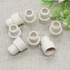 Rubberen stop voor reagens fles witte omgekeerde omgekeerde hoes geperforeerde bung sluiting plug afgesloten deksel 15/18 mm 50 stks/pakket