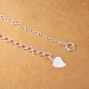 Ketens foyuan zilveren kleur Koreaanse herten hoorn hanger ketting mode zoete temperament sieraden